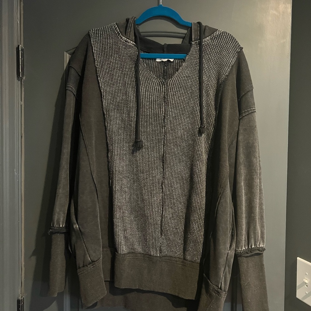 Oli and Hali oversized hooded sweatshirt